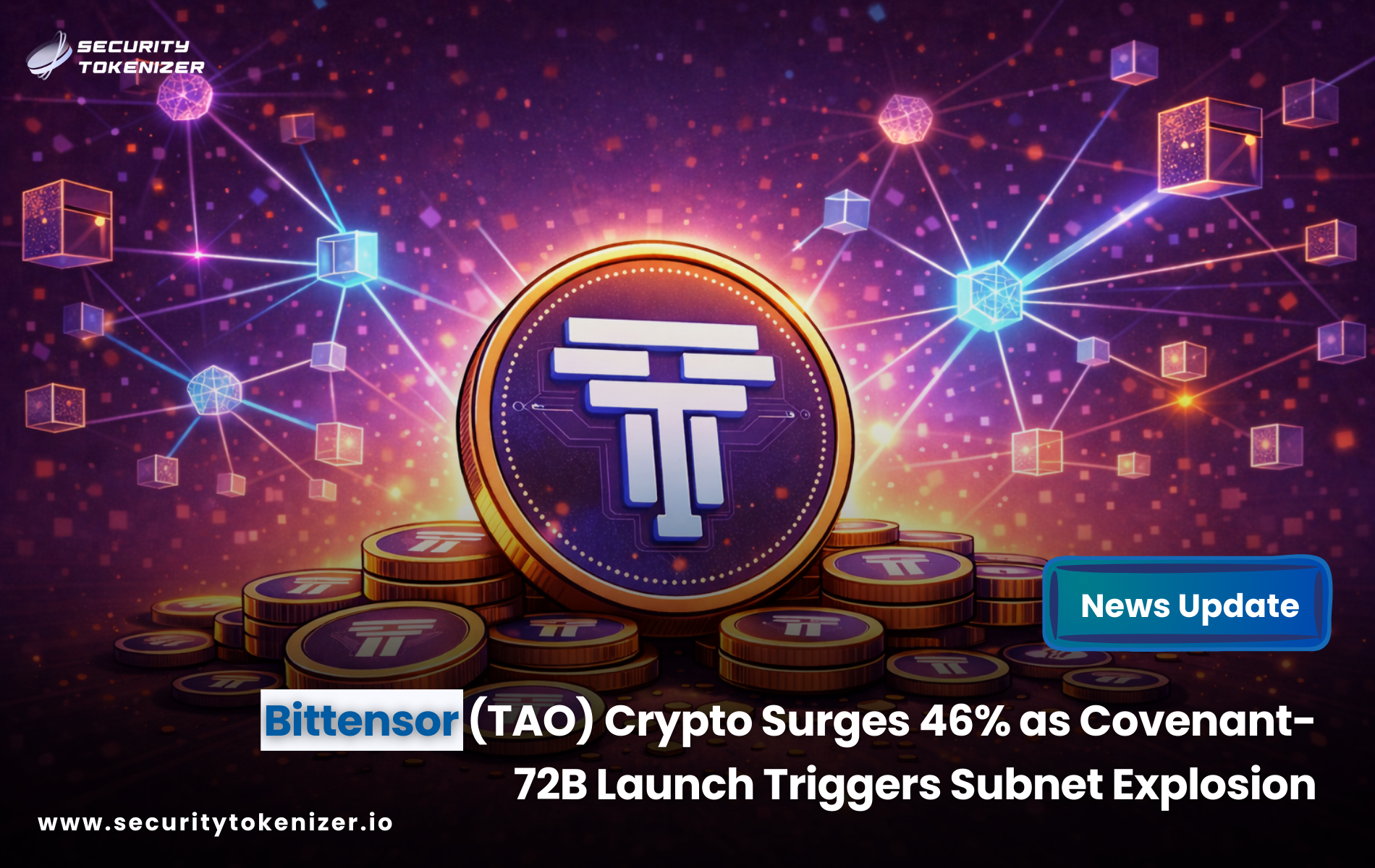 Bittensor (TAO) Crypto Surges 46% as Covenant-72B Launch Triggers Subnet Explosion